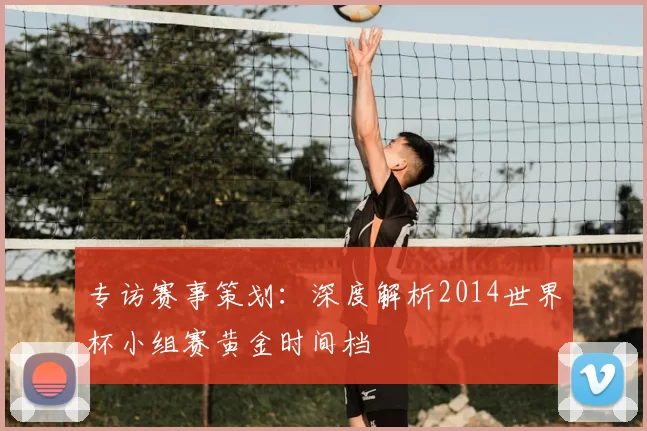 专访赛事策划：深度解析2014世界杯小组赛黄金时间档