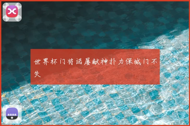 世界杯门将诺屡献神扑力保城门不失